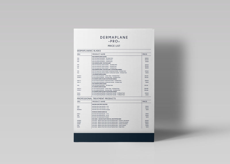 DermaplanePro Price List