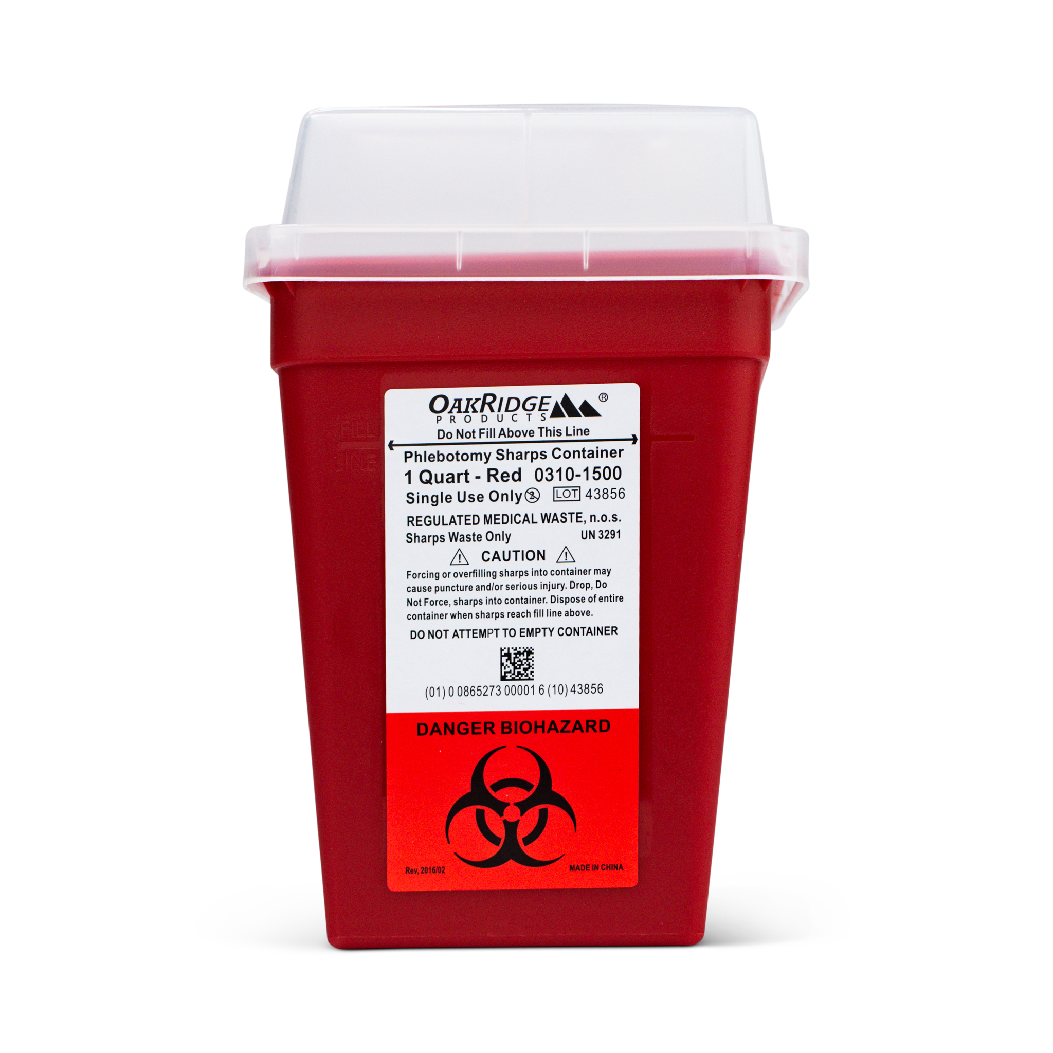 Sharps Rx Pro Oak Ridge Sharps Disposal Container - 1 QT – DermaplanePro