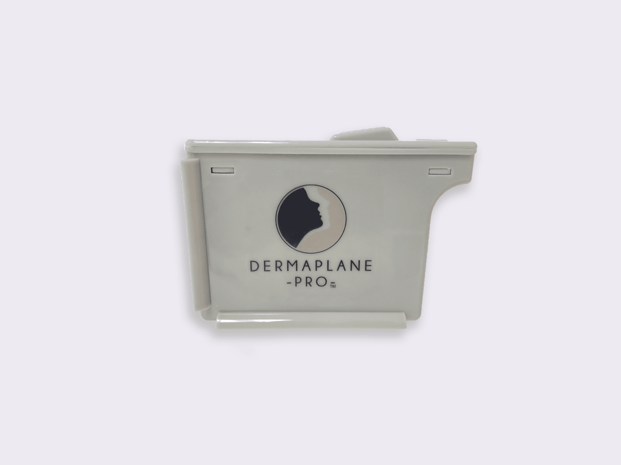 Blade Removal Box Blade removal box holds up to 100 used dermaplaning blade. Grey with DermaplanePro logo.