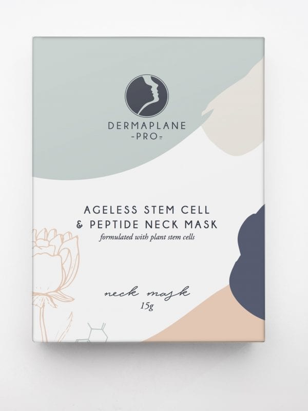 Ageless Stem Cell and Peptide Neck Mask made with the same ingredients as our face mask.